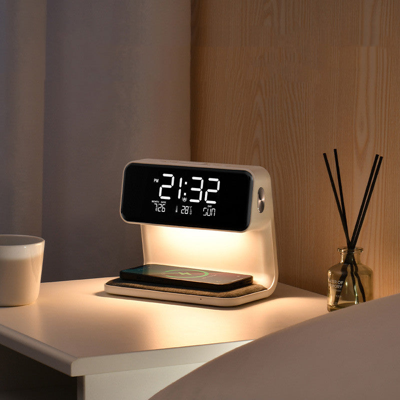 Bedside Lamp Wireless Charging LCD