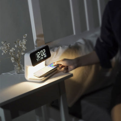 Bedside Lamp Wireless Charging LCD