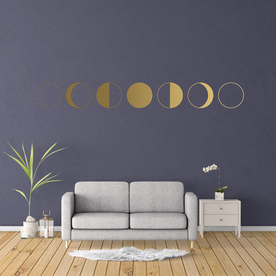 Eclipse Wall Sticker Gradient Moon Sticker