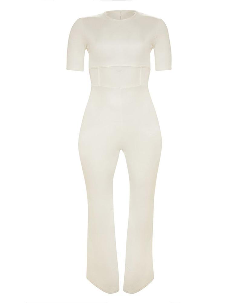 Women's jumpsuit, white party night