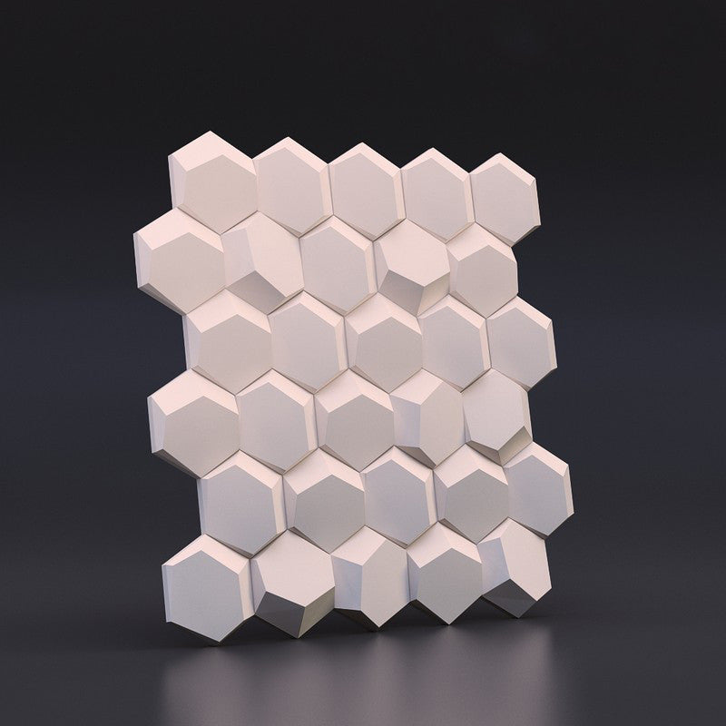 3D Geometric Shape Cement Concrete Plaster