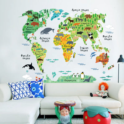 World Map Wall Sticker