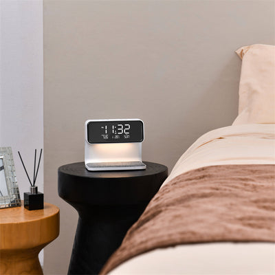 Bedside Lamp Wireless Charging LCD