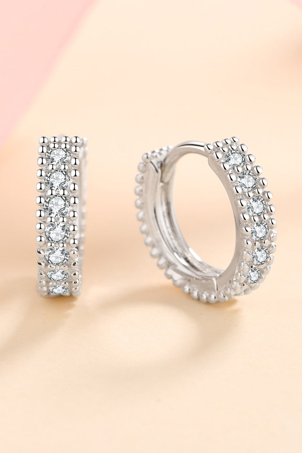 Elegant Fashion Moissanite Huggie Earrings