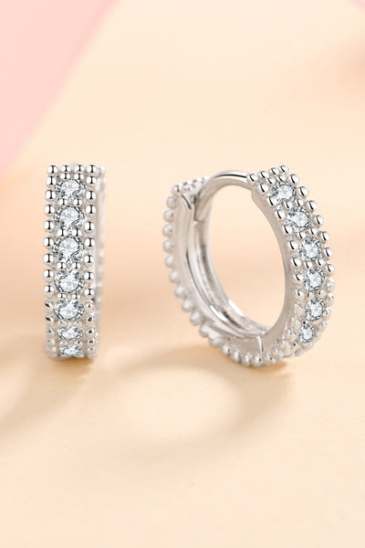 Elegant Fashion Moissanite Huggie Earrings