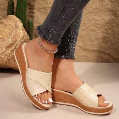 Elegant fashion Leather Open Toe DW