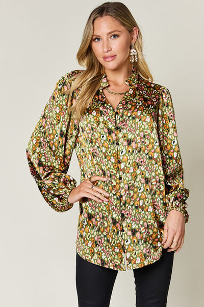 Double Take Full Size Blouse