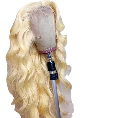 Long Hair Light Blonde Big Waves  Wig