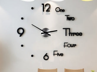 3D Wall Sticker Clock