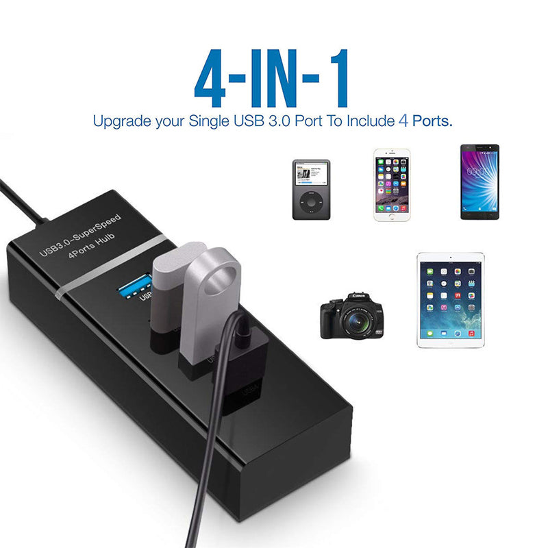 4 In 1 2.0 3.0 USB HUB Splitter High Speed Adapter