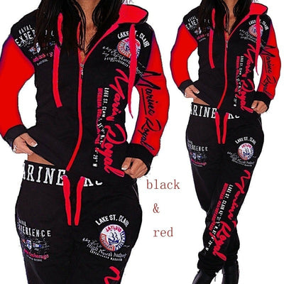 Women's Printed track suit Two-piece Suit Suit