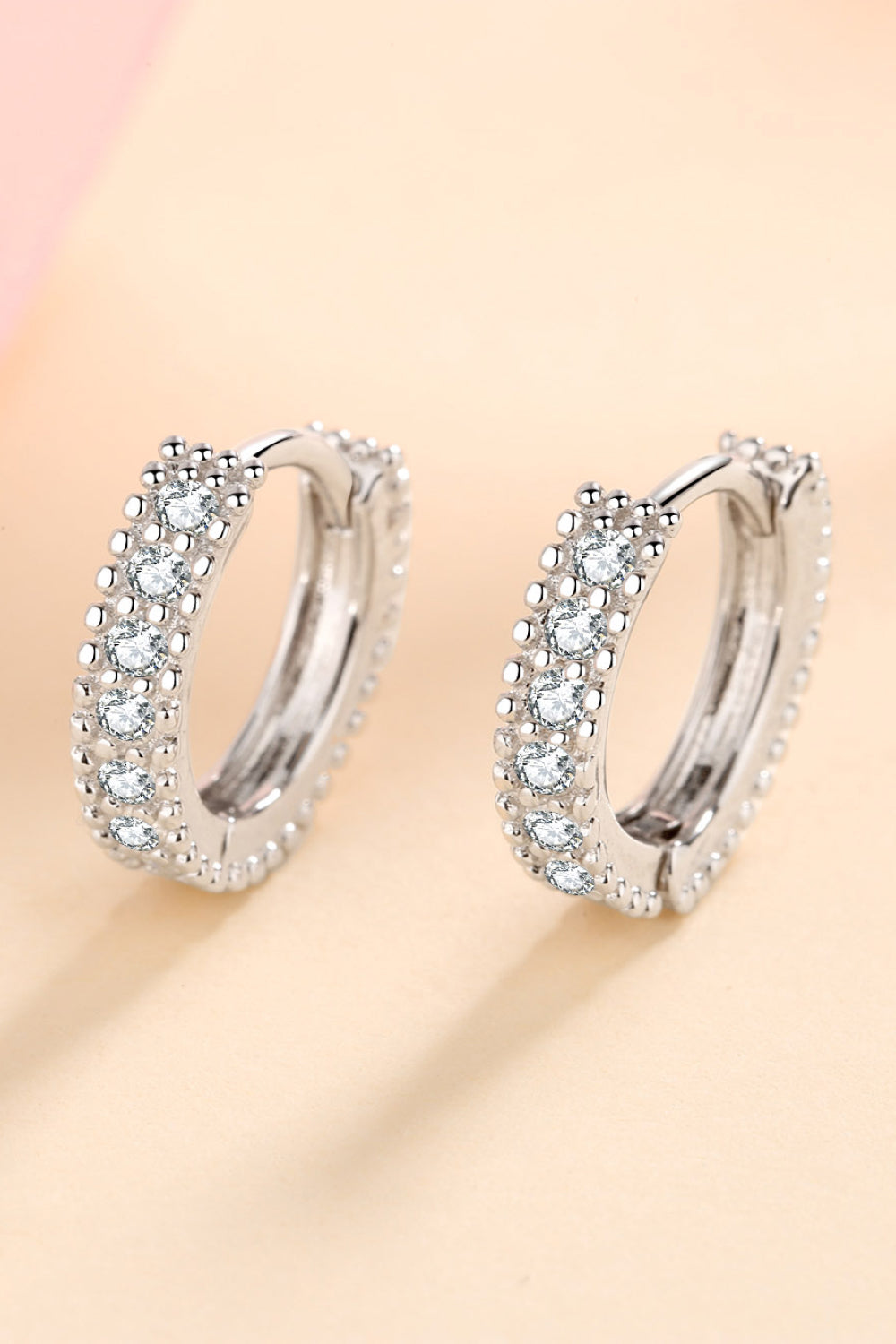 Elegant Fashion Moissanite Huggie Earrings