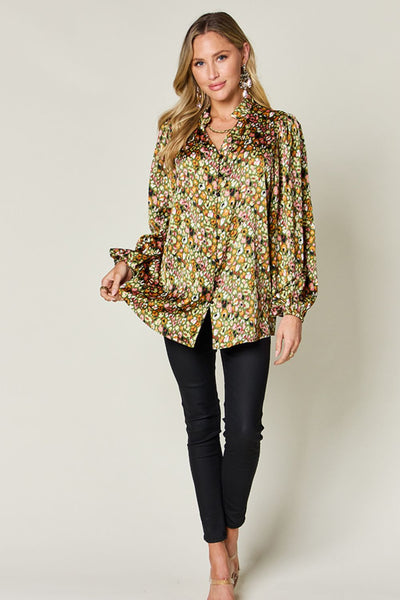 Double Take Full Size Blouse