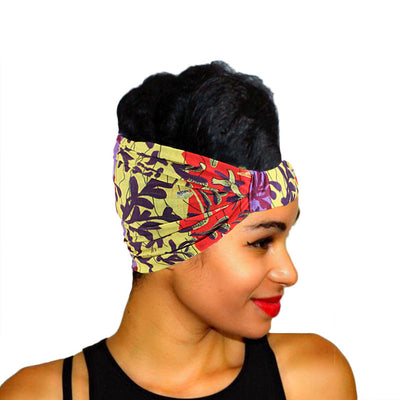 African print wide headscarf