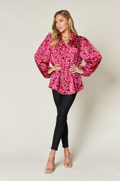 Double Take Full Size Blouse