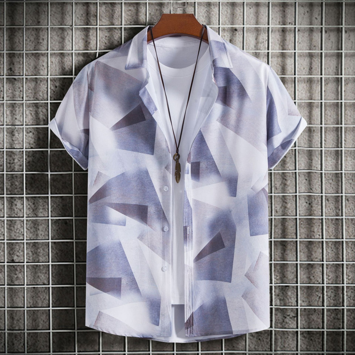 Men's Fashion Slim-fit Printed Short Sleeve