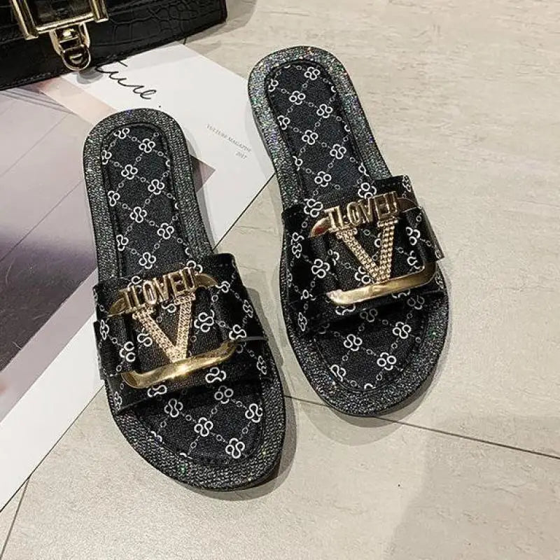 Flat Bottom Fashion slippers