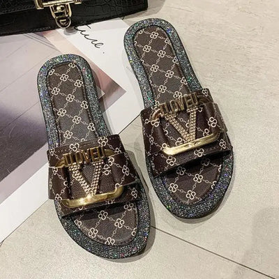 Flat Bottom Fashion slippers