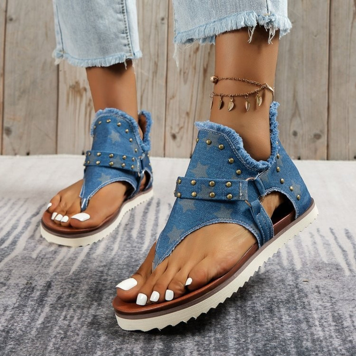 Elegant fashion Flat Sandals