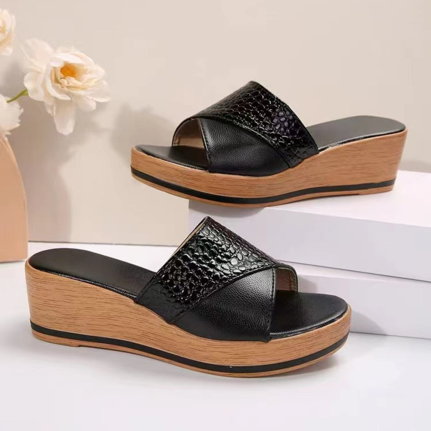 Elegant fashion Leather Open Toe DW