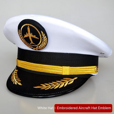 Large Brim Aviation Pilot Cap