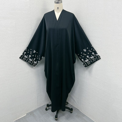 Dubai Embroidered Cardigan Gown