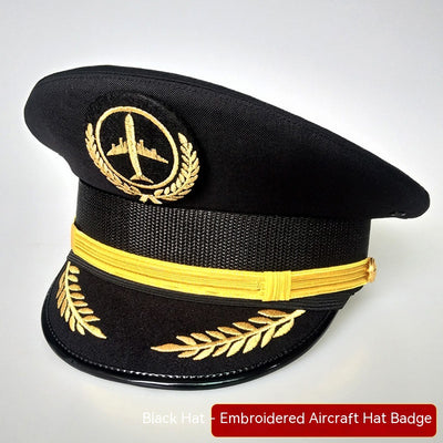 Large Brim Aviation Pilot Cap