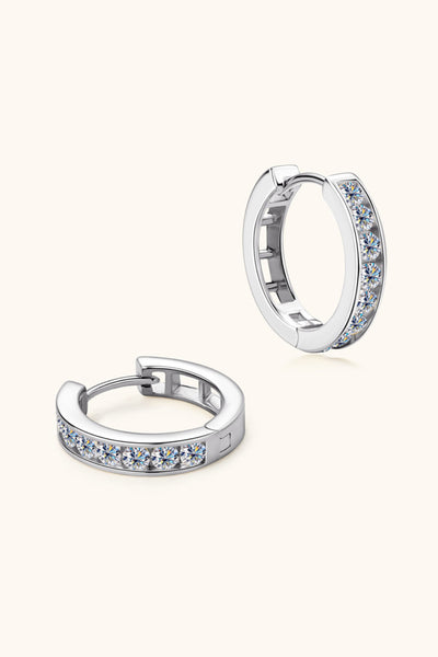 Moissanite Elegant Fashion Huggie Earrings