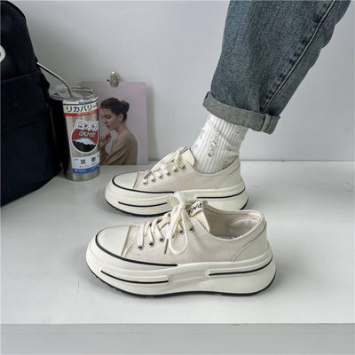 Round Toe Platform Sneakers