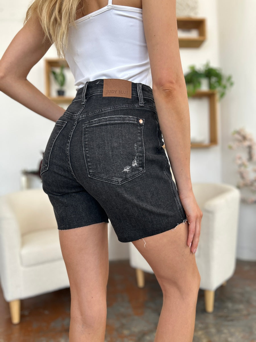 Elegant Fashion Tummy Control Denim Shorts