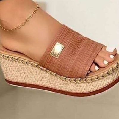 Elegant fashion Leather Open Toe